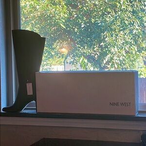 New in box- Nine West Sancha black leather boot